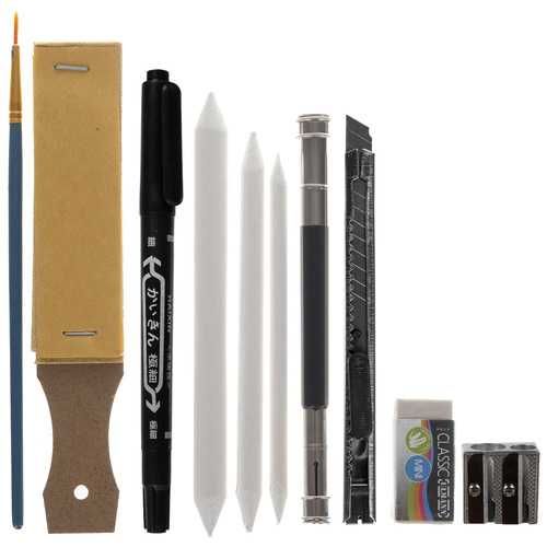 Комплект графитни моливи за рисуване и скициране 74 части