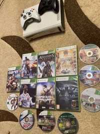 Xbox 360 + 14 jocuri