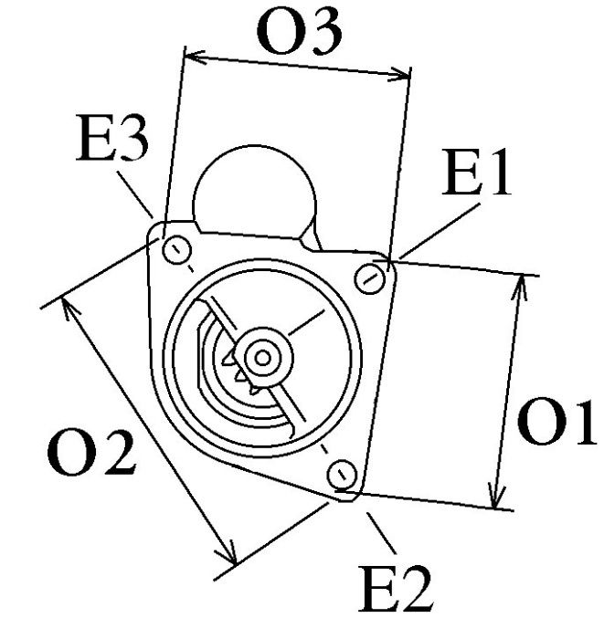 Electromotor JCB 3CX 4CX-Mosa-Sidermeccanica motor 4.4