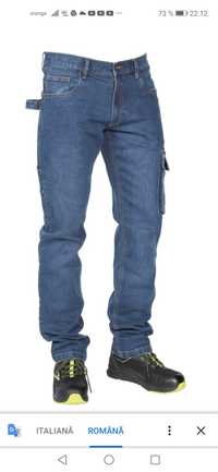 Pantaloni Salopeta Blugi Beta 7528 Jeans Denim Stretch