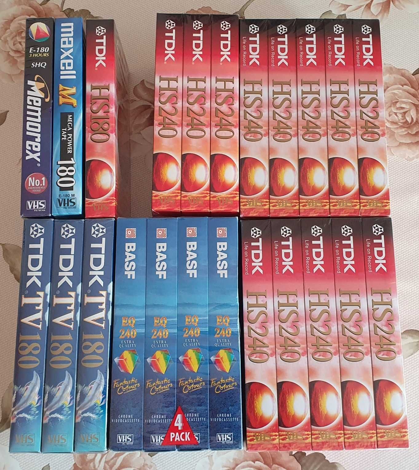 Нови видеокасети VHS TDK, JVC, BASF, Sony, Memorex. Konica