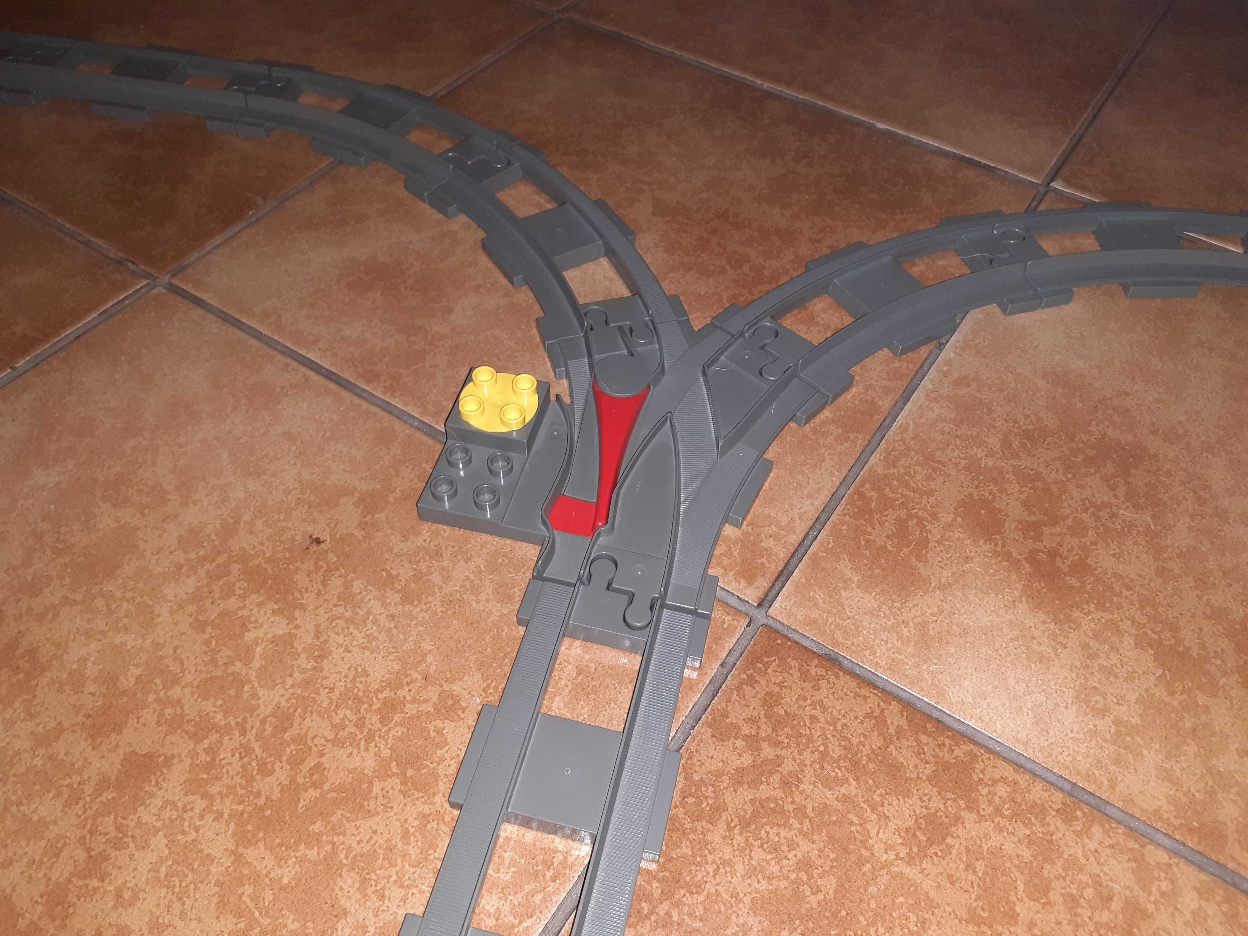 set tren Lego Duplo cu sine Lego Duplo traseu 175 x 110 cm