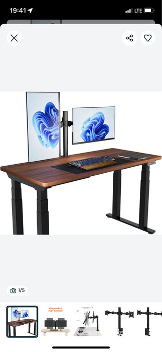 Suport pentru monitor dublu amazon
