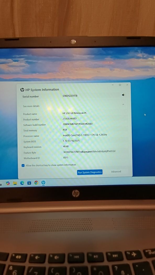 Лаптоп HP 250 G8 Intel Notebook 512GB 15'6 инча