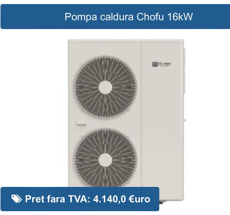 Pompe de caldura CHOFU cu inverter