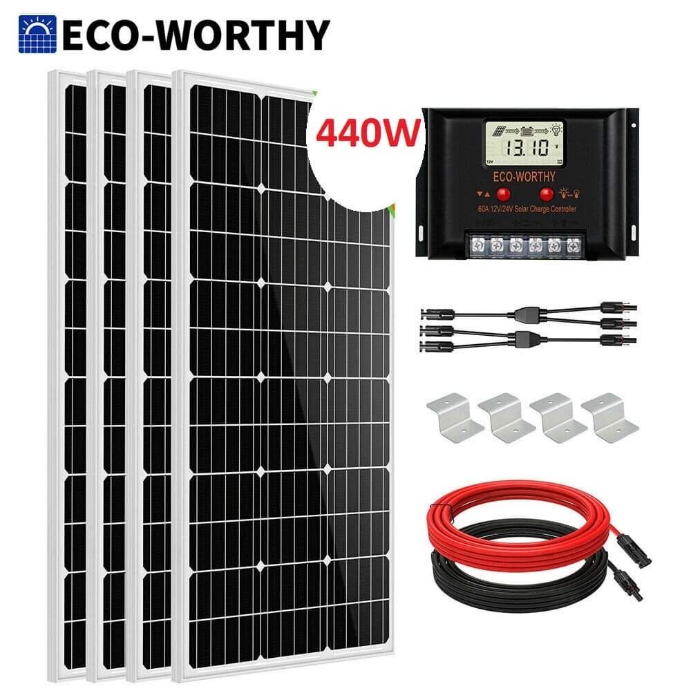 Kit Complet Curent Panou Solar 440W+controler Ofer Montaj Oriunde in T