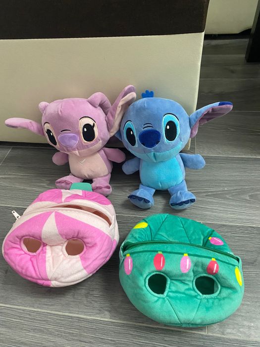 Stitch albastru și stitch roz