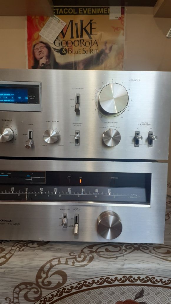 Pioneer 608 linie blue muzica akai sony teac revox