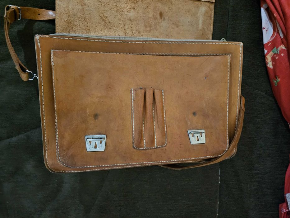 Geanta piele naturală retro