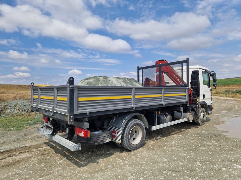 Transport camion 7,5 tone cu macara si basculabil 3,5 tone