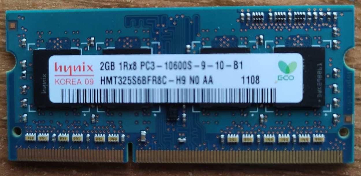 ОЗУ для ноутбука Hynix| Samsung| SO DIMM| DDR3| 1333 MHz| 2 Gb