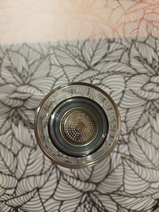 Стъклена чаша за чай с метален дифузер цедка