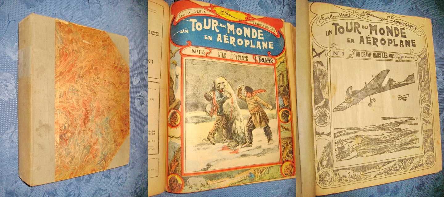 3183-Turul lumii cu aeroplanul-Album-Reviste vechi cercetari.