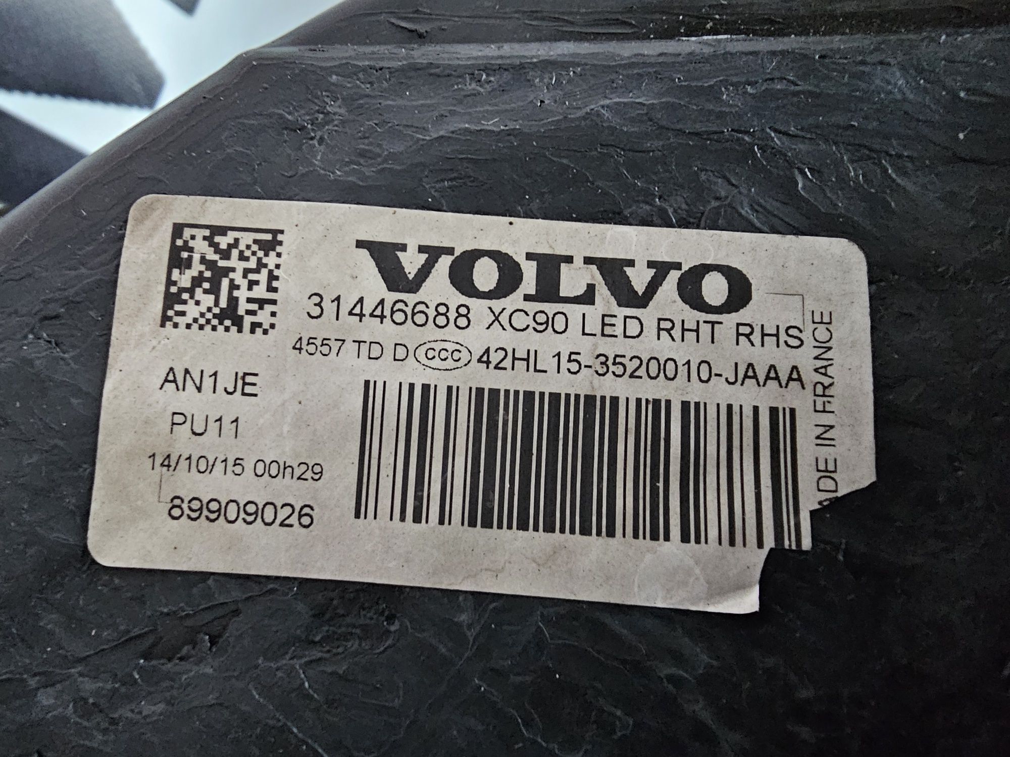 Far dreapta led Volvo XC90 XC 90 dupa 2015 cod 31446688