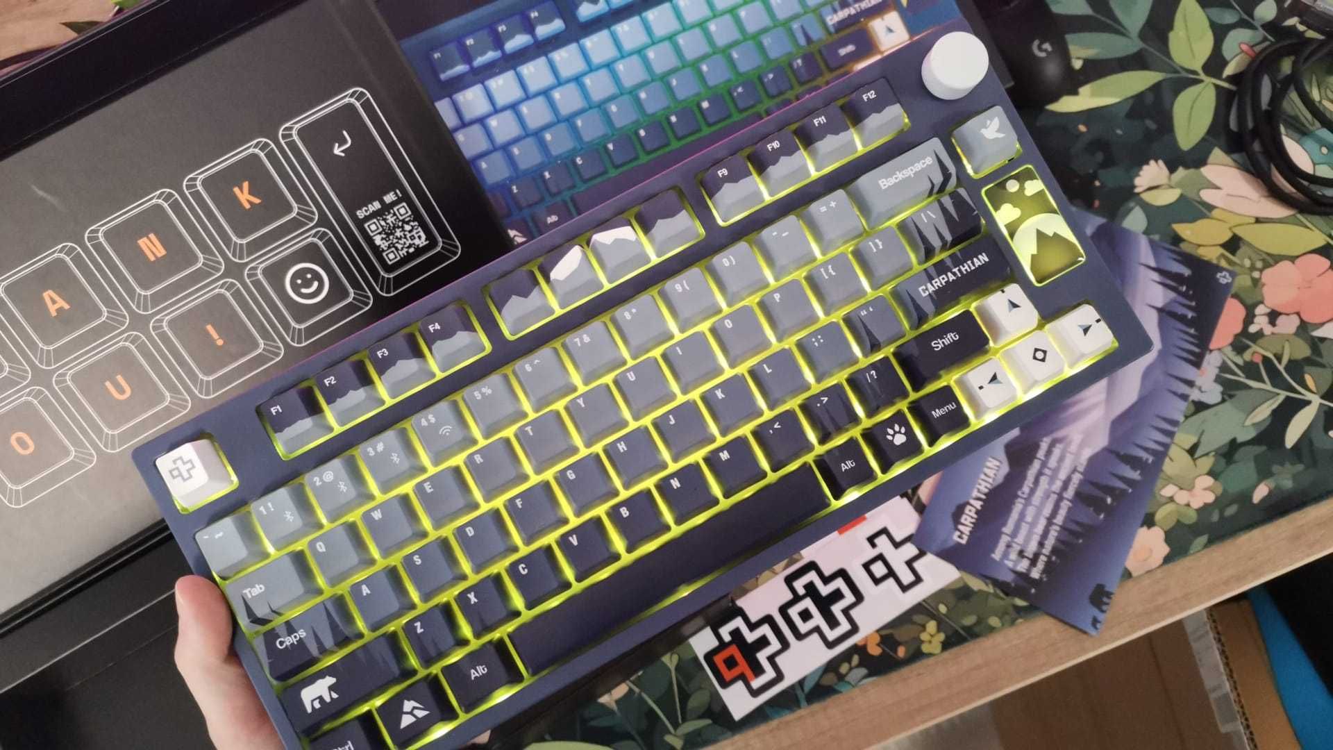NOU Tastatura Mecanica Gaming QwertyKey75 Carpathian BluetoothWireless