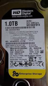 Хард диск 1td WD SATA2 3Gps 3.5"