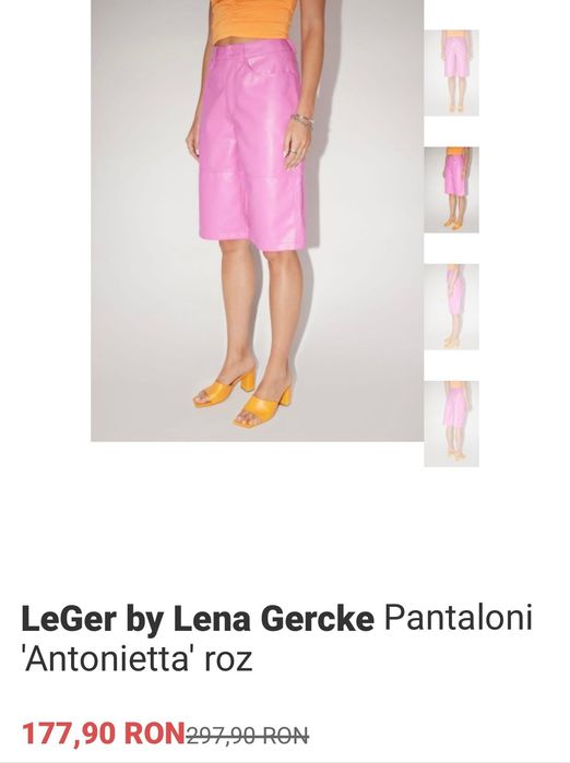 Loosefit Pantaloni 'Antonietta' Pink LeGer by Lena Gercke - 38 S/M