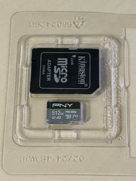 Card microSD PNY 512GB V30 A2 Class U3