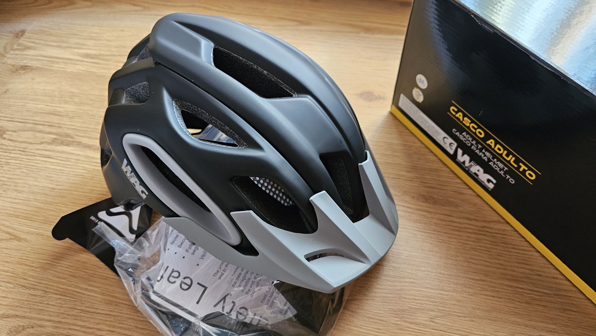 Casca bicicleta/Helmet WAG Black/Grey Marime M (55-61cm)