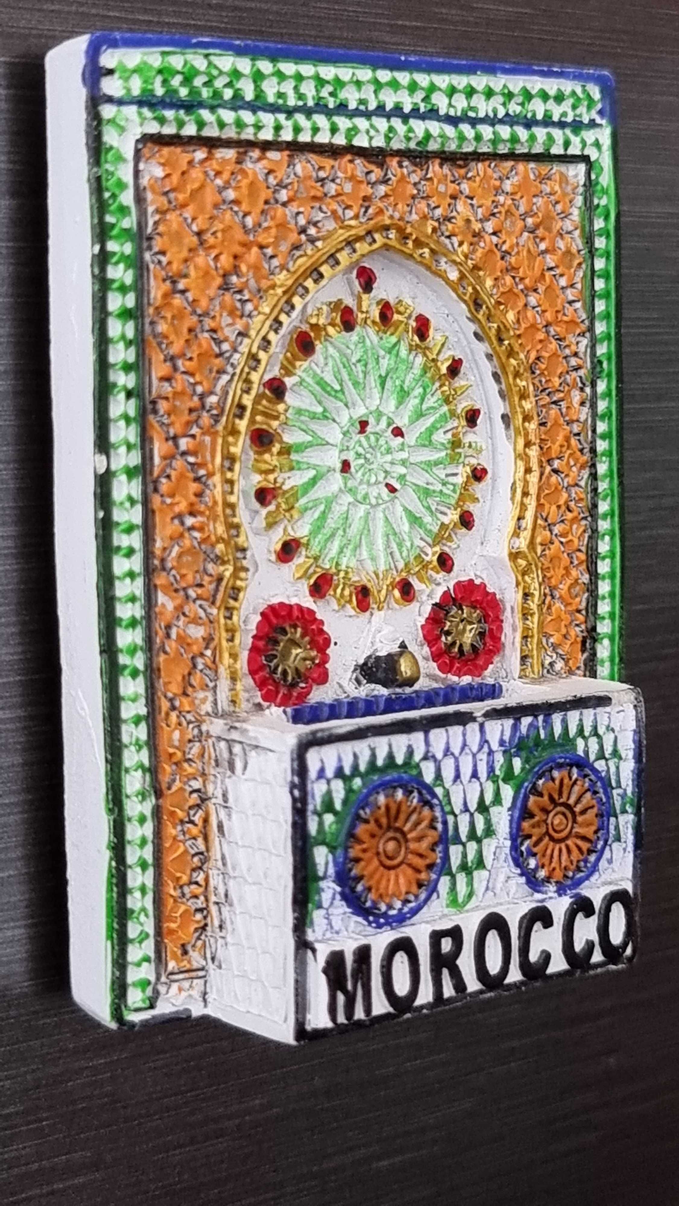 Magnet frigider ceramic in relief - MAROC islam