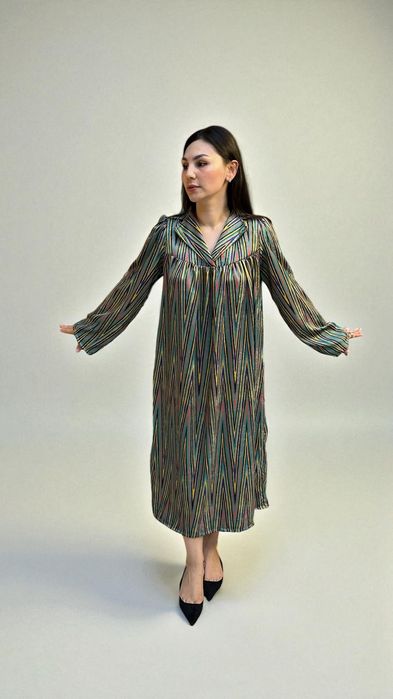 Женское узбекское длинное платье