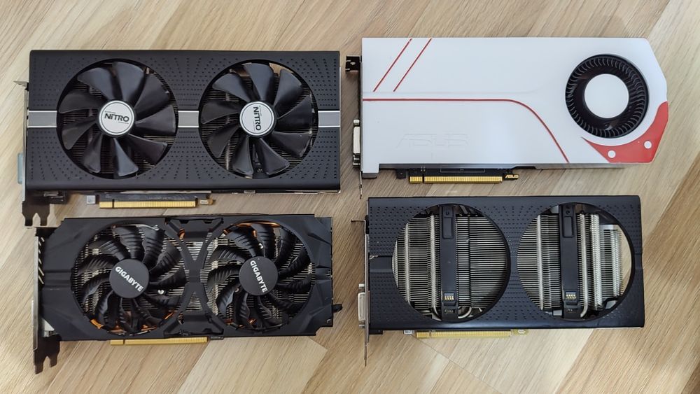 Lot 5 placi video Rx 580/Gtx 970/R9 390/380 defecte