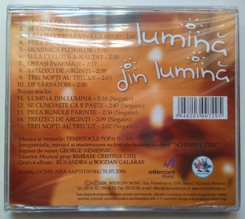 BimBam - Lumină din lumină [CD Muzică]