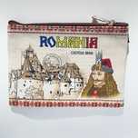 Suvenir Romania - gentuta monede, Evantai, magnet frigider