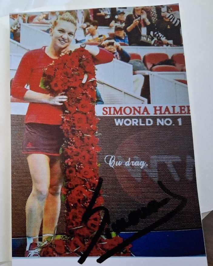 Poza de colectie semnata de Simona Halep - in rama