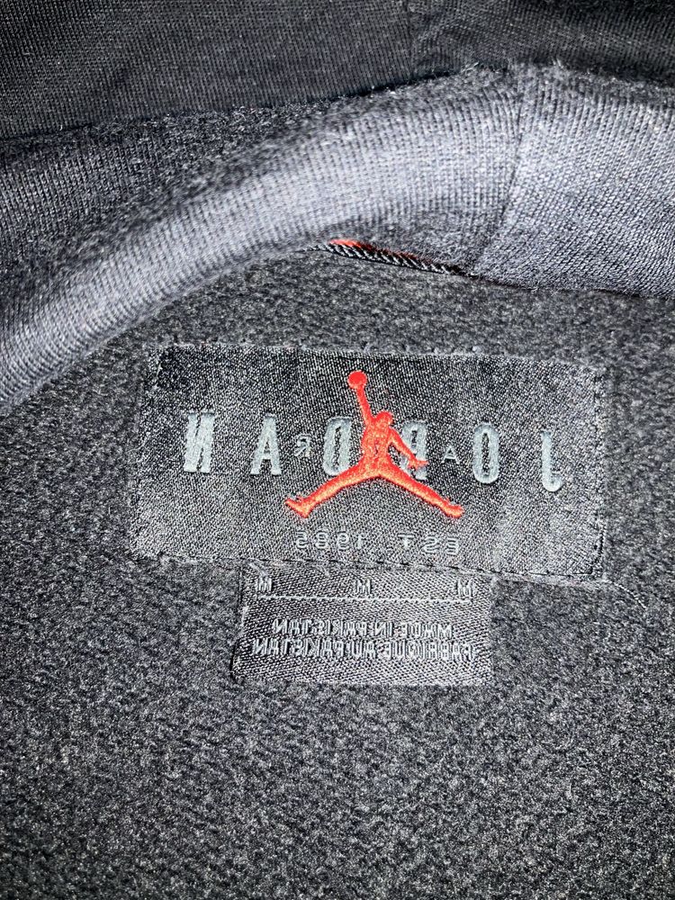 Оригинално чисто черно Air Jordan Hoodie