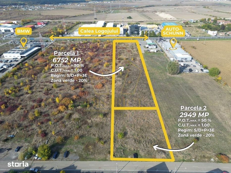 Teren intravilan cu PUZ | 2.949mp | Lugojului