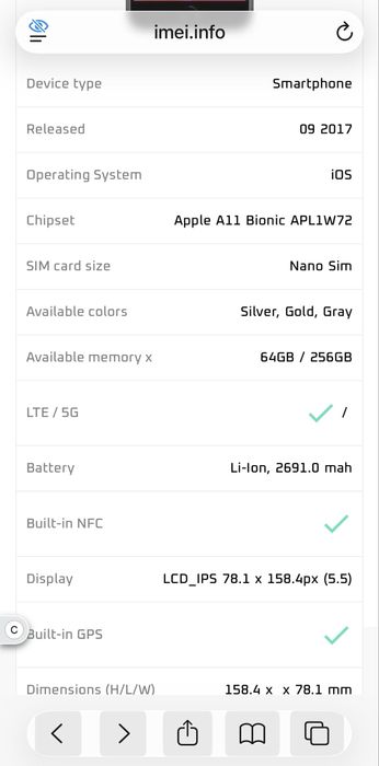 Употребяван Iphone 8 plus gold