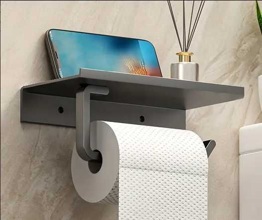 suport hartie telefon/ tableta ceas hartie WC toaleta din metal foarte