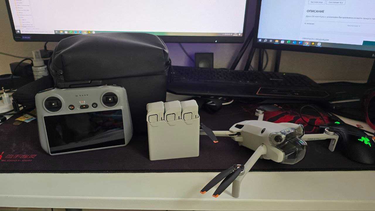Dji mini 4 pro Fly More Combo Plus (Dji Rc 2) белый