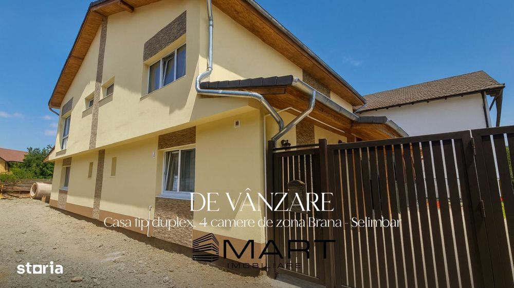 Casa tip duplex 4 camere 135mp zona Brana