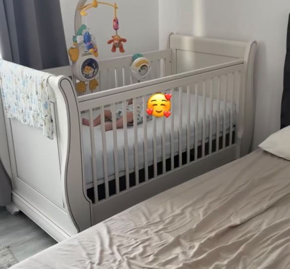 Pătuț bebe Mobexpert Jazz + saltea cocos Mobexpert, 70x140 cm