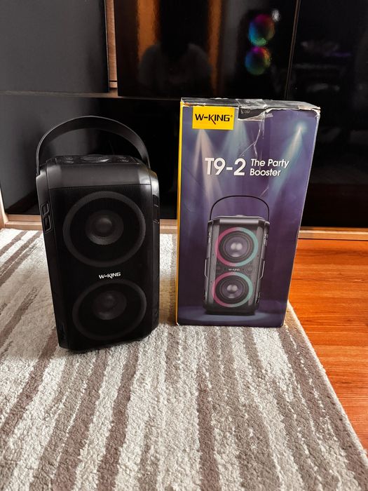 Boxa Portabila W-KING T9-2 80W Bluetooth RGB - Bass Puternic