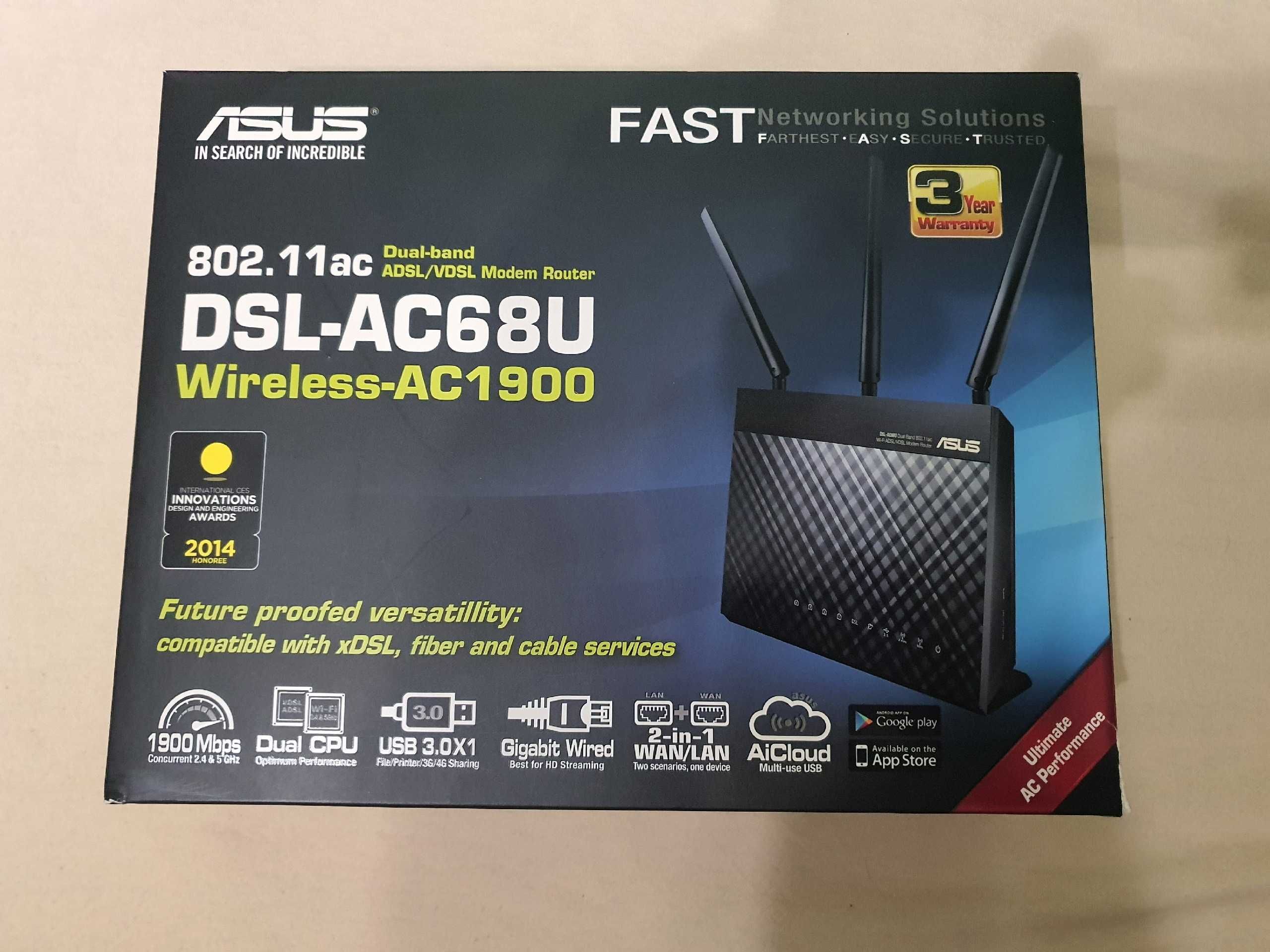 Модем-роутер ASUS DSL-AC68U