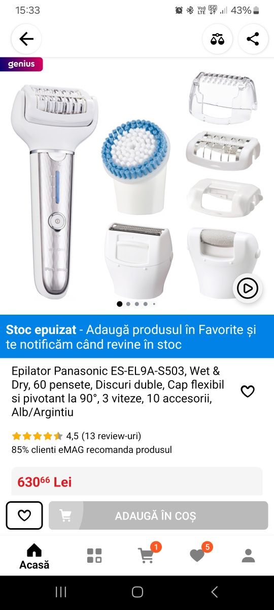 Vand epilator panasonic ES-EL9A