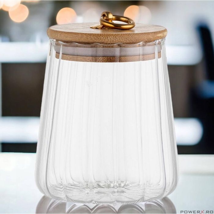 Recipient cu capac, 9 X 9 X 10,5 cm, capacitate 500 ml, Florina