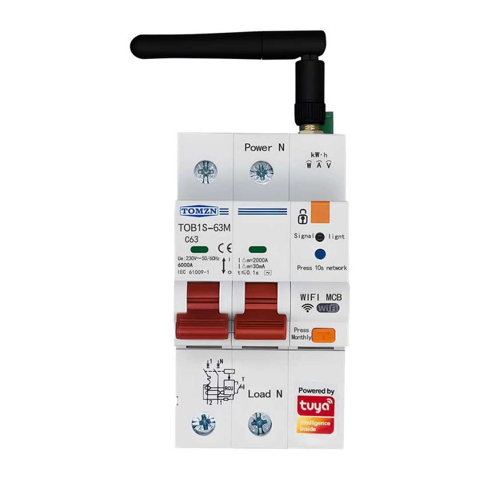 TOMZN TOB1S-63M TUYASmartlife WIFI смартметър RS485