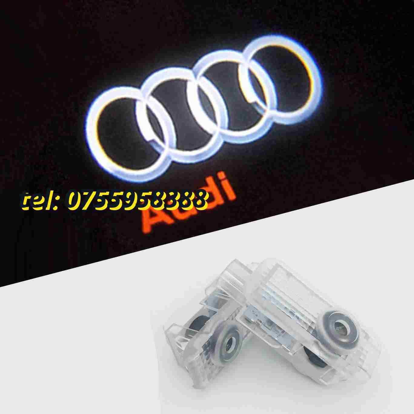 Proiectoare Logo Audi Portiera  Led Laser emblema sigla Holograma
