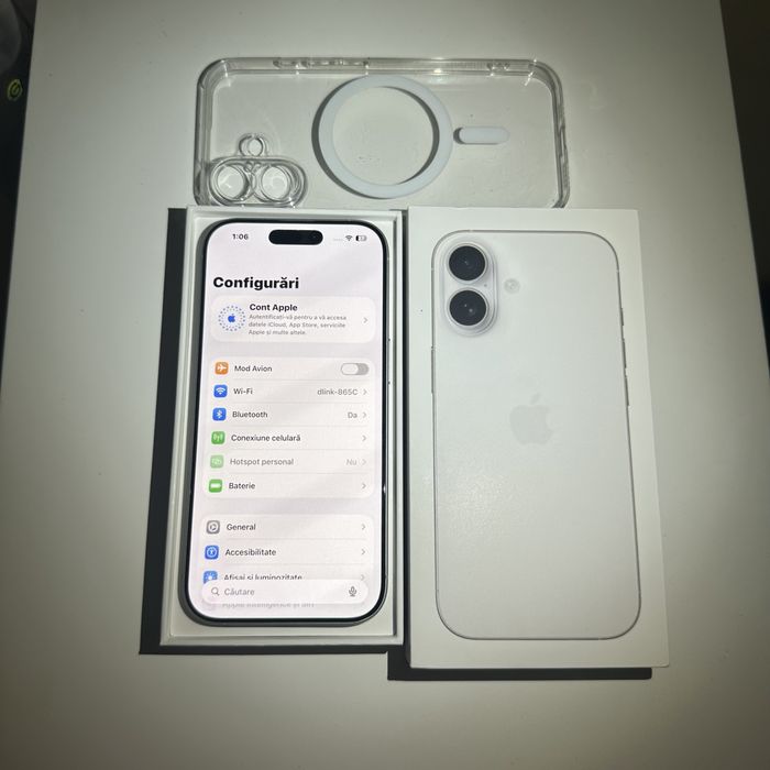 iPhone 16 White Alb 5G Garantie, 128 GB Ca Noi