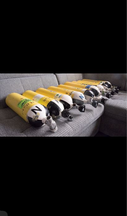 Стоманени Бутилки за въздух Dräger 300бара PCP 6литра