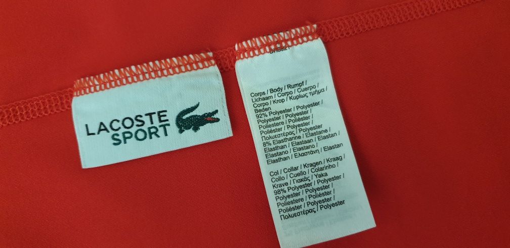 Lacoste Sport Stretch 3/4 Zip  Mens Size 4 - M ОРИГИНАЛ! Мъжка Тениска