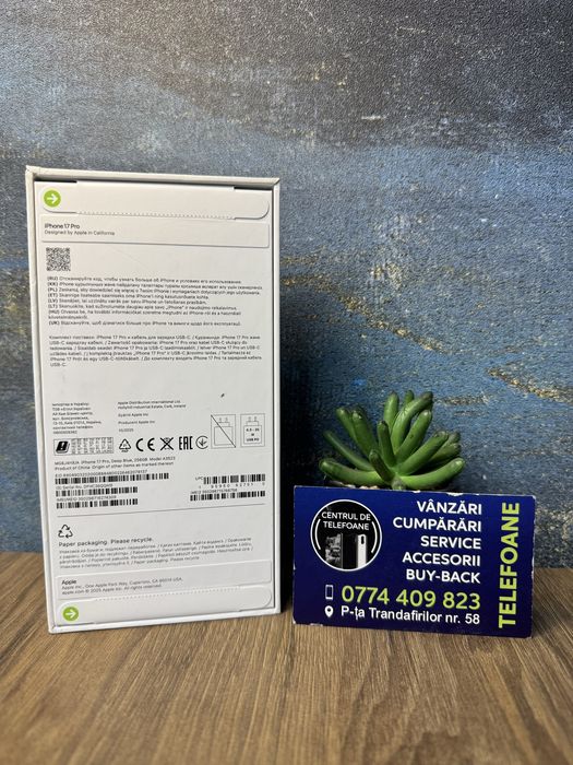 Iphone 17 Pro /256Gb/Garantie 2Ani Centrul de Telefoane/Rate