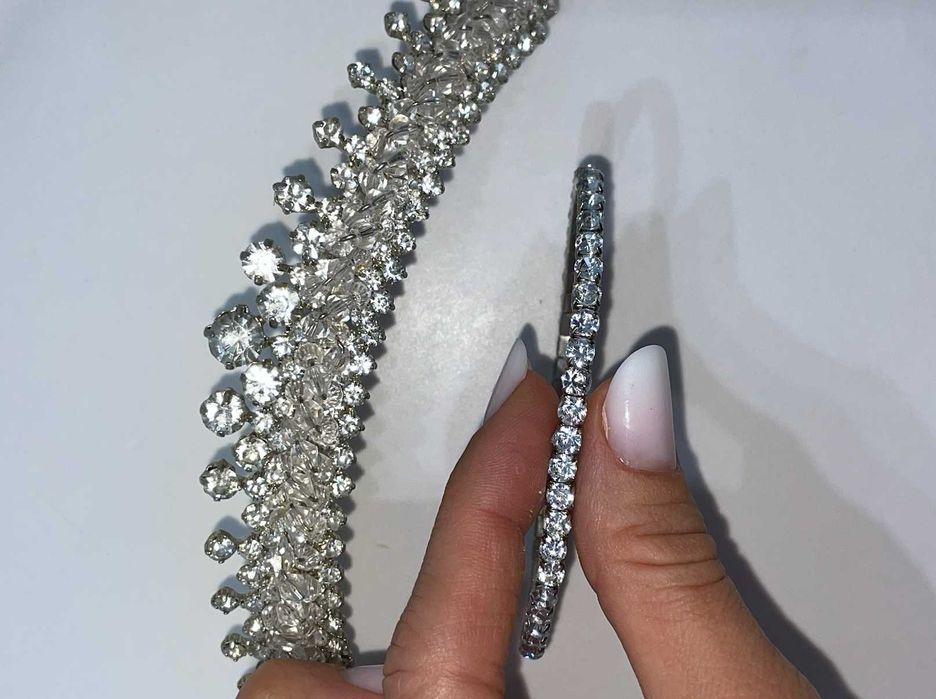 Diadema mireasa Borealy + bratara cadou