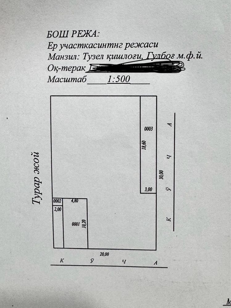 Гульбог махаля 6 соток