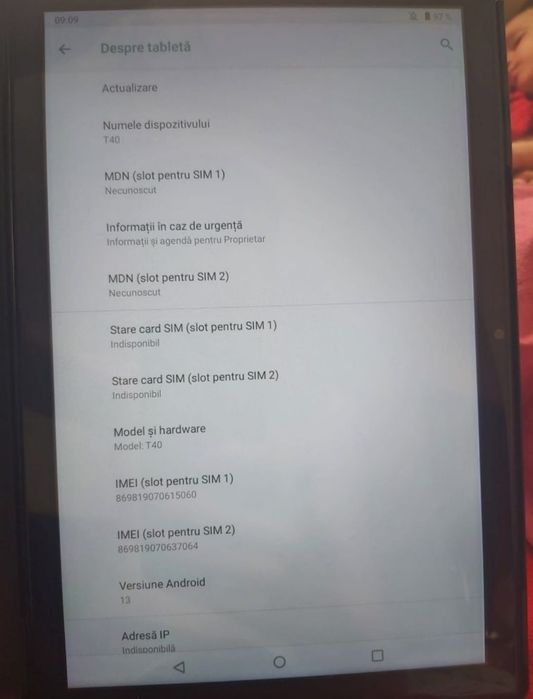 Vând tableta noua urgent  la preț de telefon