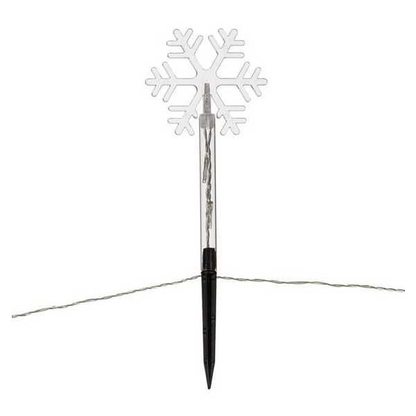 Коледни пръчици Mercado Trade, LED снежинки на батерии, 24см.
